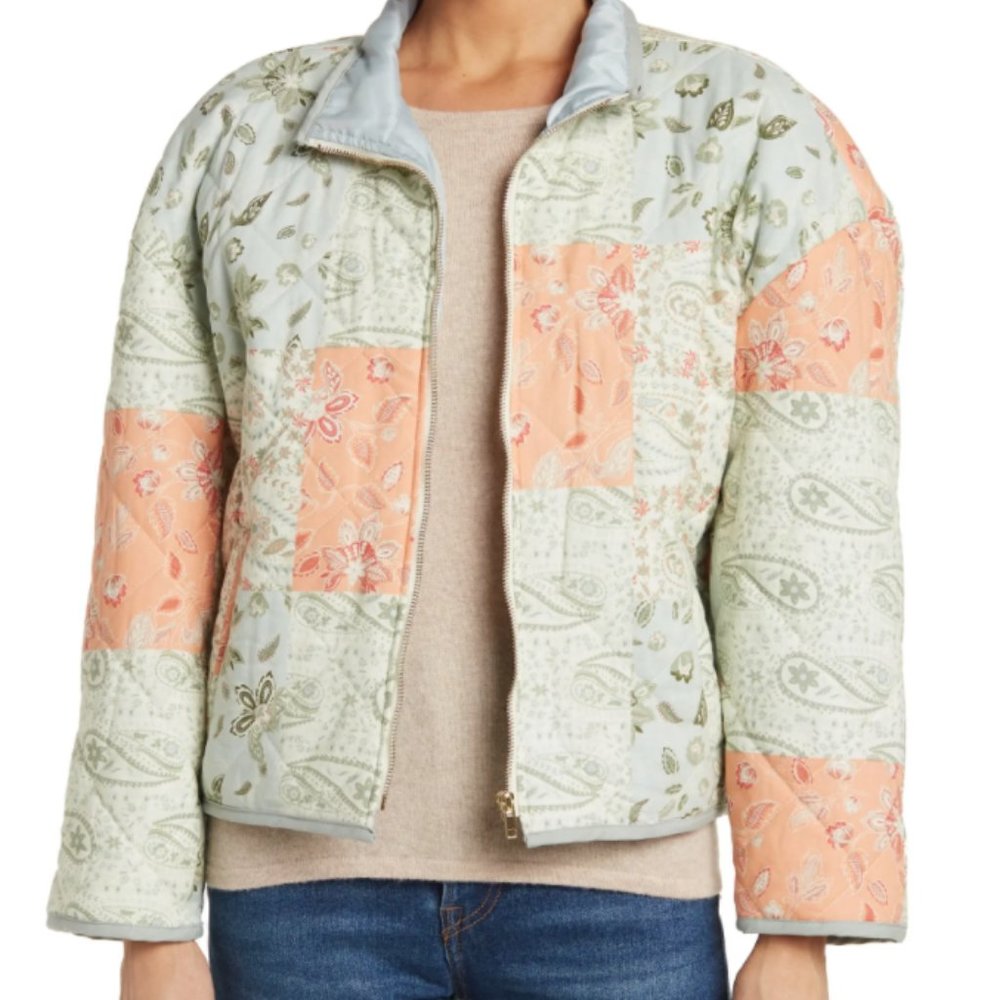 Avec Les Filles Multicolor Patchwork Jacket - image 1